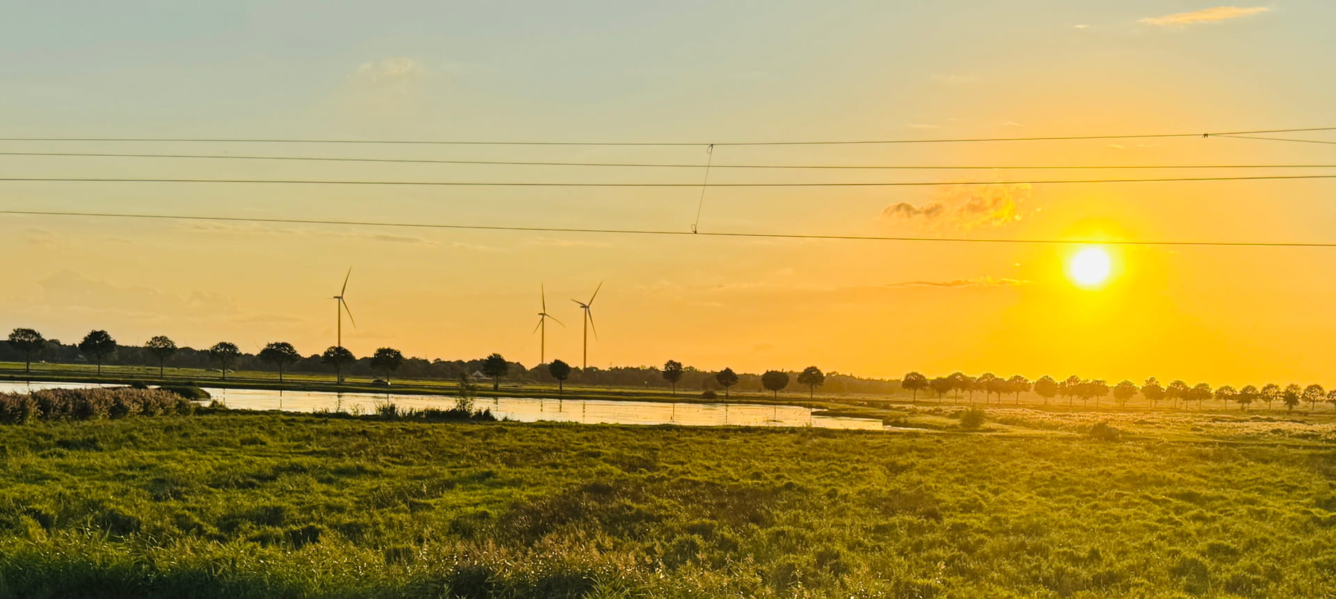 Weser und Landschaft in Brake